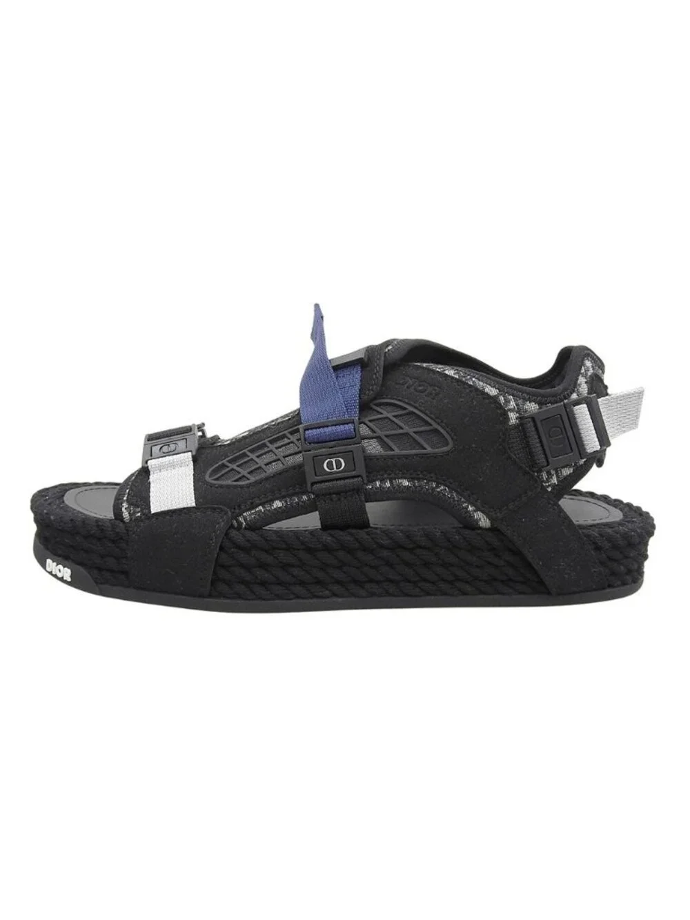 Dior Atlas Oblique Belt Sandals Black